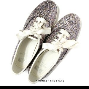 kate spade x  Keds Multi Colored Glitter Sneakers